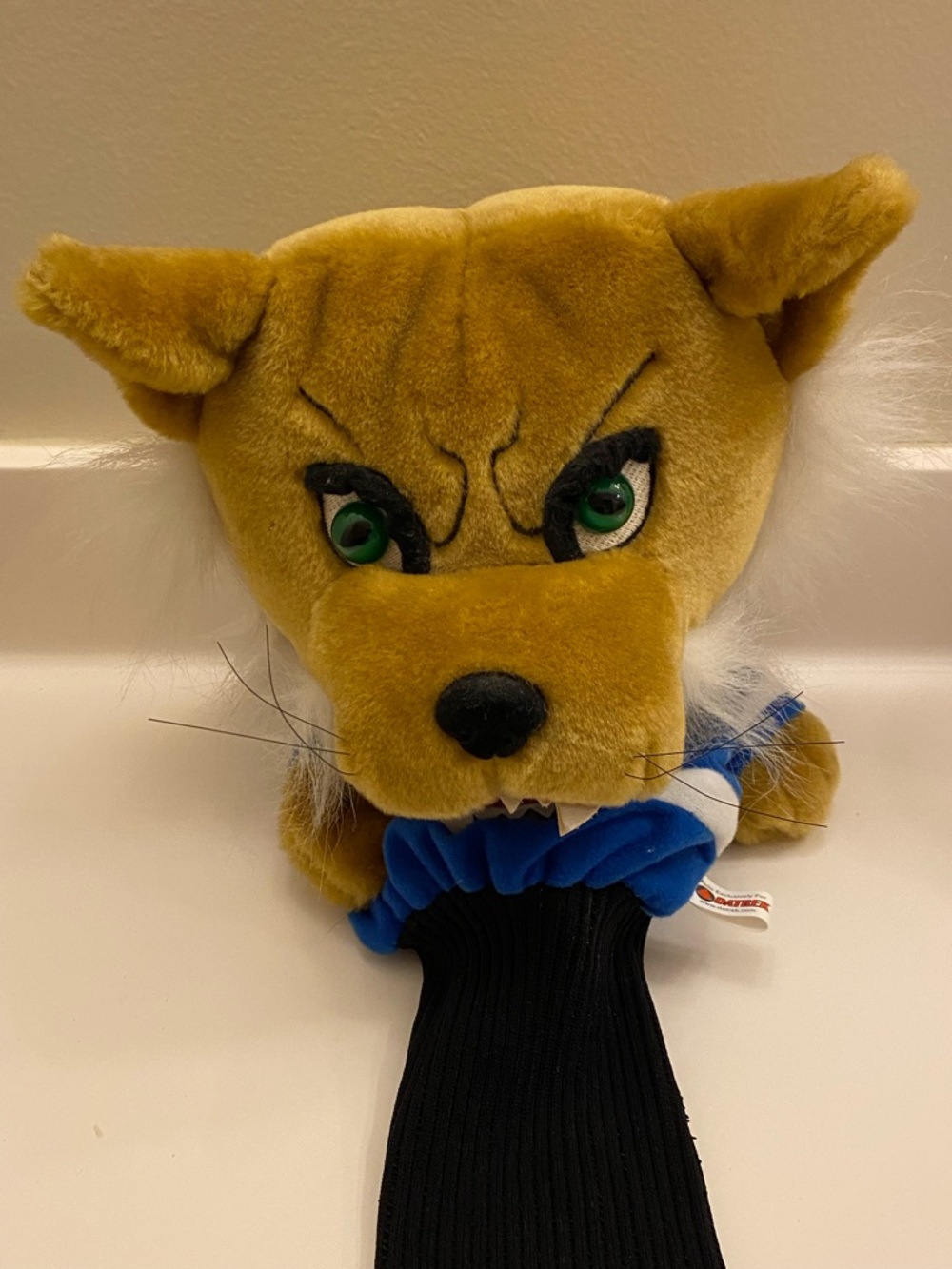 Vintage Kentucky Wildcats Roaring Stuffed Head Golf Club Cover By Datrek